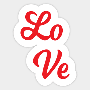 LO VE Sticker